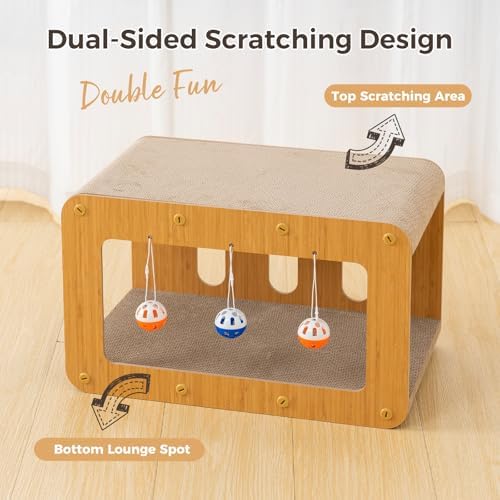Avont 2-in-1 Cardboard Cat Scratcher House - Image 6