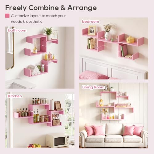 SRIWATANA Pink Floating Shelves - Image 4