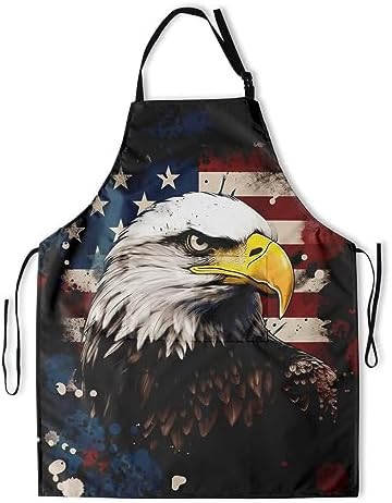 Art Apron with Pocket for Women Men by DZGlobal