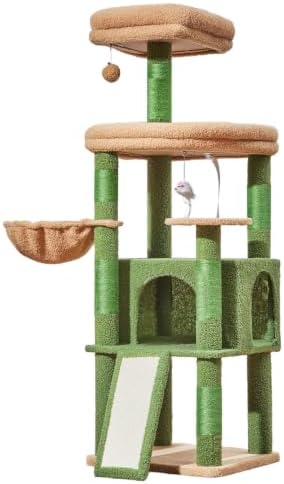 Taoqimiao Sturdy Cat Tree, Cat Tower by Taoqimiao
