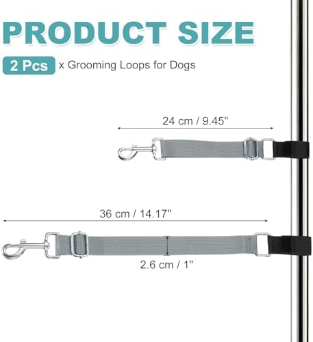 2Pcs Dog Grooming Loop, Adjustable - Image 2