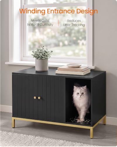 Feandrea Cat Litter Box Enclosure, - Image 4