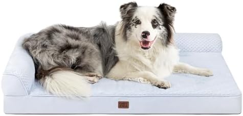 EHEYCIGA Memory Foam Dog Bed for Crate, L Plus Dog Bed by EHEYCIGA