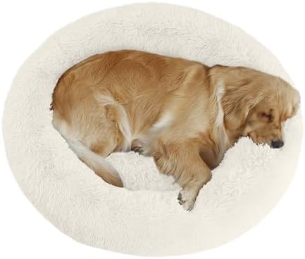 Bunlitent 39 inch Calming Dog Bed, Donut Dog Bed by Bunlitent