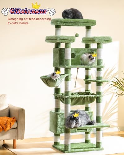 Gitelsnour Cat Tree, Big Condo Hammock GCT030GR - Image 2