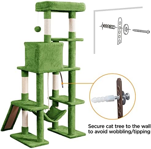 Yaheetech 63in Sturdy Large Cat Tree - Image 5