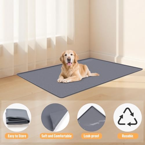 Silicone Dog Bed Mat 34"x 22" Crate Mat - Image 2