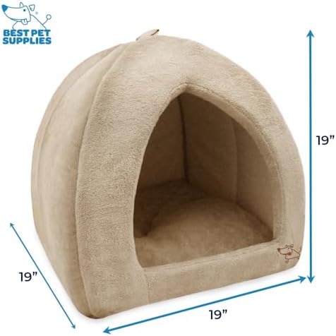 Best Pet Supplies Cat Bed for Indoor Cat, Domed Tent House - Image 2