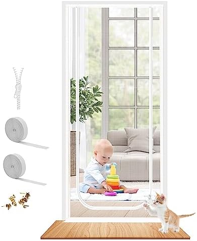 Dixutzi Reinforced Cat Screen Door Fits Door Size 38''x 82'', Heavy Duty Pets by Dixutzi
