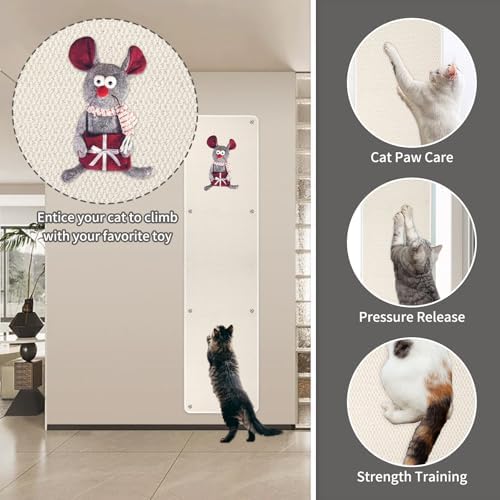 FHTONGE 71x15.8" Thickened Cat Wall Climbing Carpet - Image 6