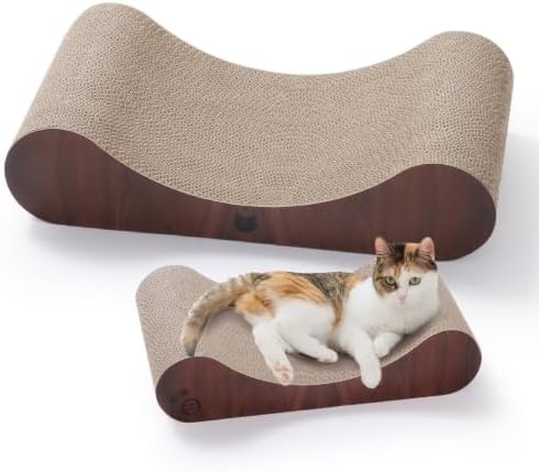 Necoichi Cardboard Cat Scratcher Bed by NECOICHI