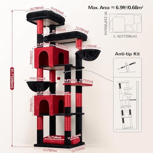 Globlazer Sturdy Extra Large Gothic Cat Tower - Image 6