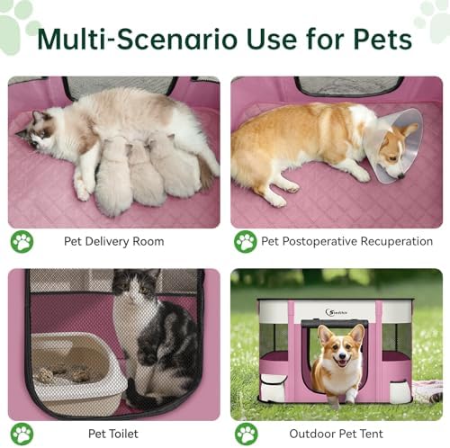 Siedihit 31" Dog Playpen, Cat Puppy Pen, Pet Portable Crate Indoor Outdoor - Image 3