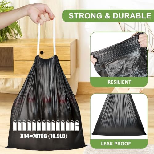 5 Gallon Drawstring Trash Bags - Image 5