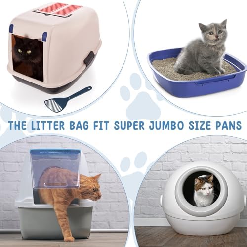 Tinlade 50 Count Jumbo Cat Litter Box Liners, 39 x 22 Inch - Image 6