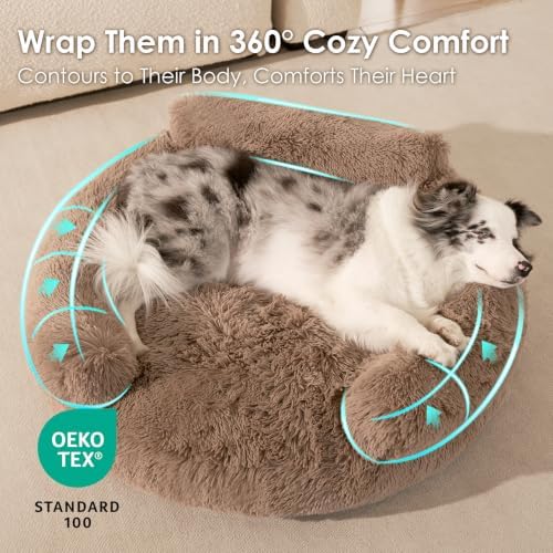EHEYCIGA 20" Calming Donut Dog Bed - Image 4
