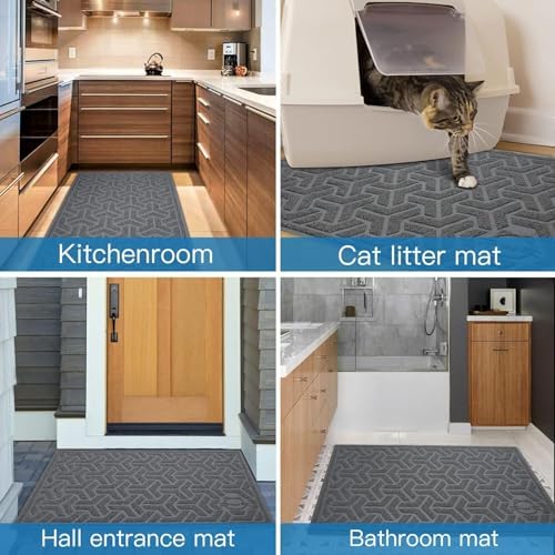 UPSKY Waterproof Cat Litter Mat Large 35" x 24" Soft on Kitty Paws - Image 6