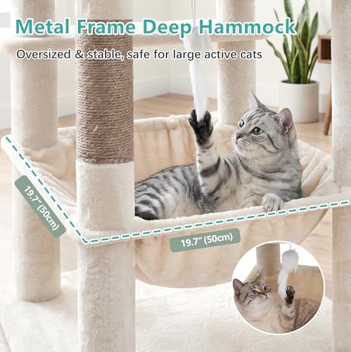 Cat Tree, 81.1" Skyward Corner Cat Tower - Image 4
