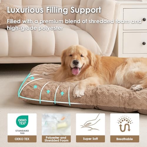 EHEYCIGA Washable Dog Beds Medium Sized Dog, 29x21 Inch Pet Bed - Image 2
