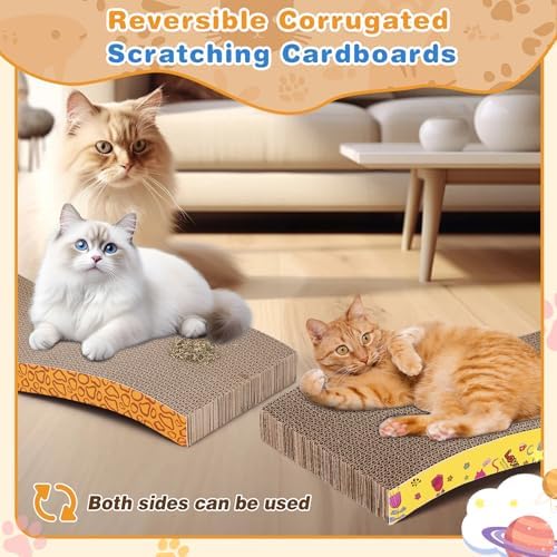5 Pcs Multicolor Printed Cat Scratcher Pads - Image 4