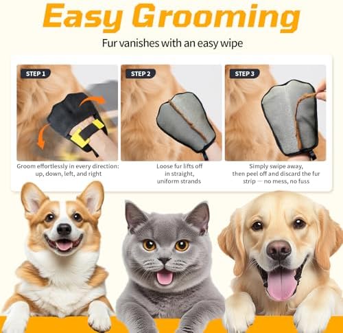Pet Hair Remover 3-Pack, Dog Cat Fur Removal Tool, Portable Carpet Scraper - Image 4