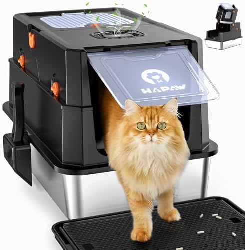 Stainless Steel Litter Box by HAPAW