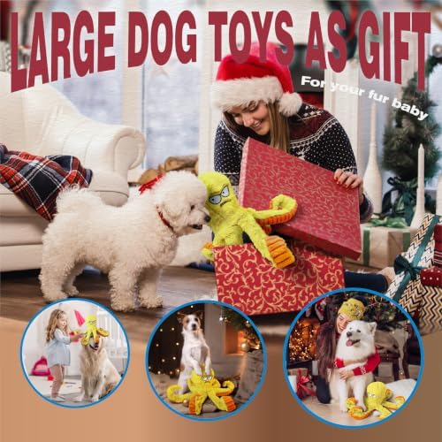 LEGEND SANDY Tough Dog Toys, Squeaky Large Dog Toy, Stuffed Puppy Chew Toys - Image 7
