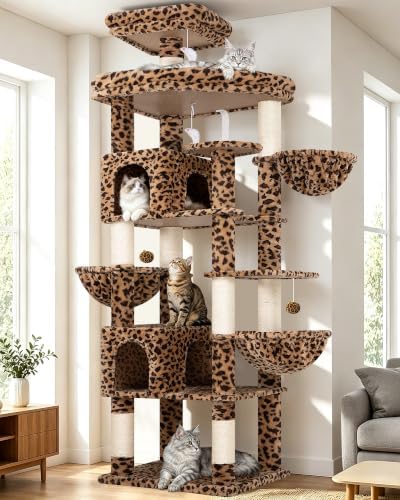 Globlazer 82in Leopard Extra Large Cat Tree by Globlazer