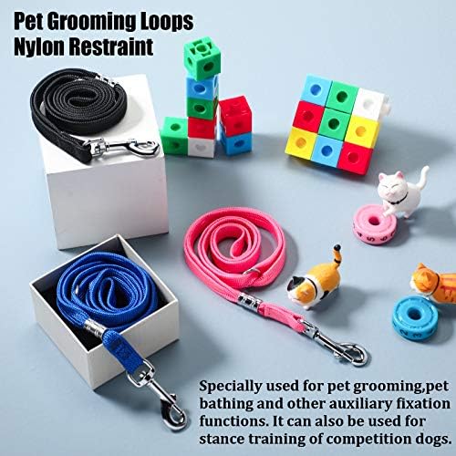 Boao 9 Pcs Pet Grooming Loop Adjustable Nylon Restraint - Image 6