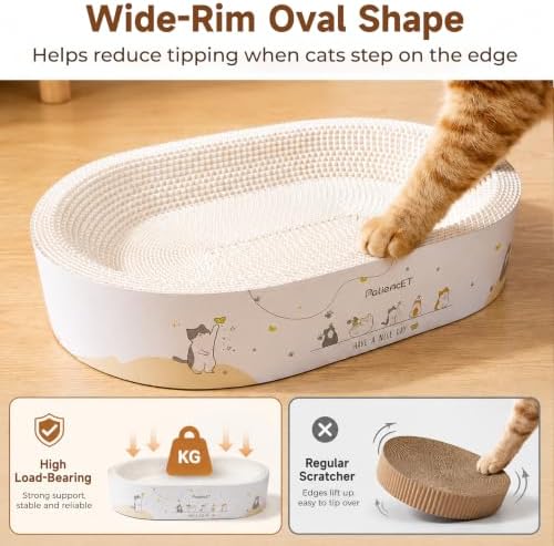 PatiencET Oval Cat Scratcher Bed - Image 7