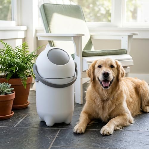 Dog Poop Trash Can, 15L Pet Waste Station, Airtight Odor Control Bin, Dog Waste by Unknown