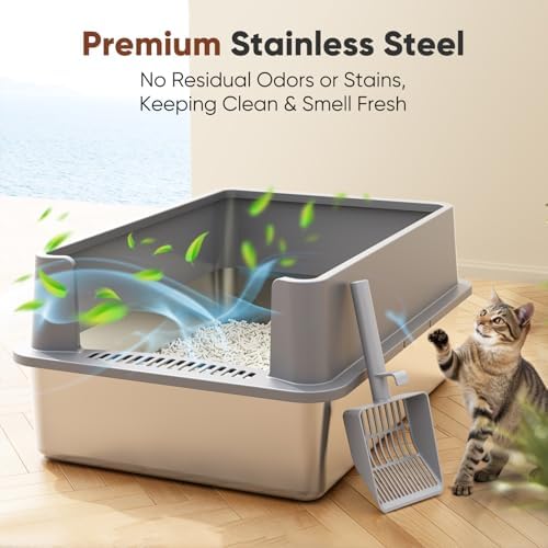 Extra Large Stainless Steel Litter Box - Image 4