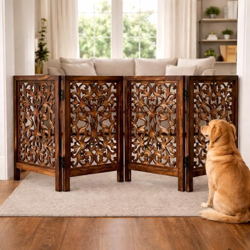 Freestanding Wood Pet Gate - Image 6