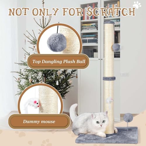 ANWA 32" Tall Sisal Cat Scratching Posts Tree - Image 4