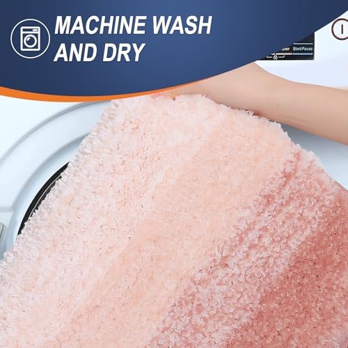 OLANLY Small Bathroom Rugs 24x16, Extra Soft Absorbent Microfiber Bath Rugs - Image 5