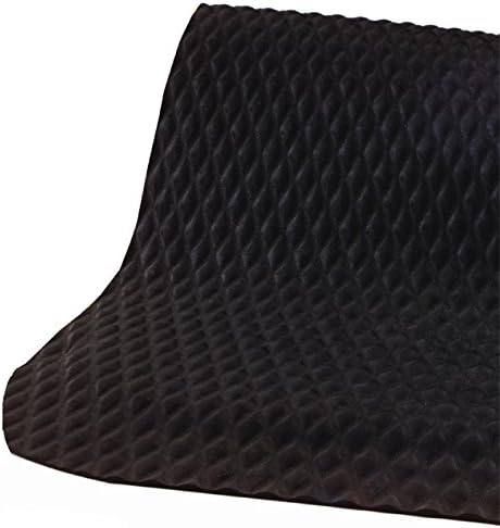 American Floor Mats Hog Heaven 5/8 inch Black & Yellow Border 4' x 8' Nitrile Backed Anti-Fatigue Comfort Mat