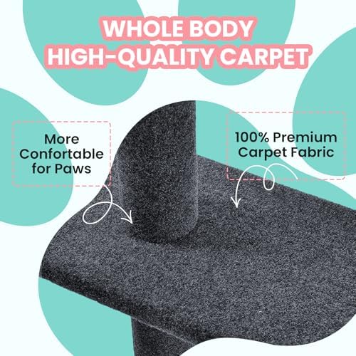 Max & Marlow 95-108" Floor to Ceiling Cat Tree - Image 3
