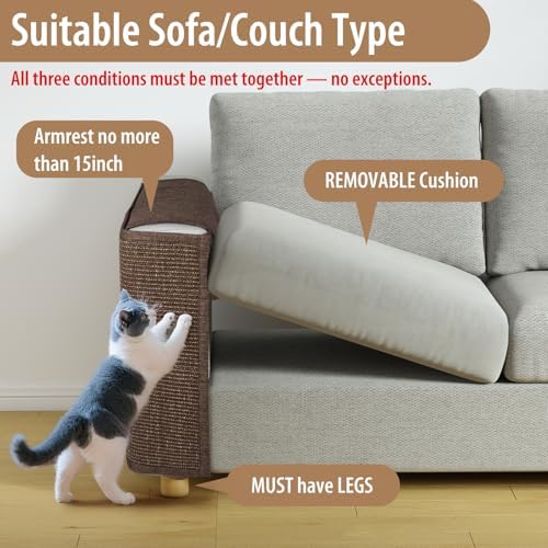 Oroonoko Cat Scratch Couch Protector, Couch Protector from Cat Claws - Image 4