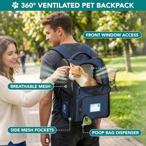 PetAmi Expandable Dog Cat Backpack Carrier, Airline Approved - Image 5