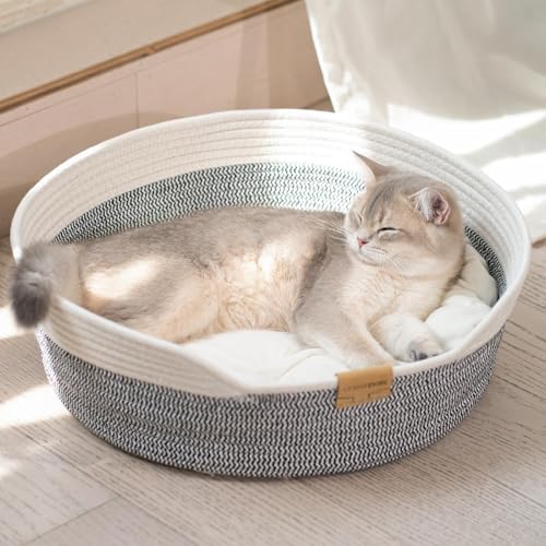 CHEERHOME PETS Handwoven Cat Basket Bed Cooling by CHEERPALS