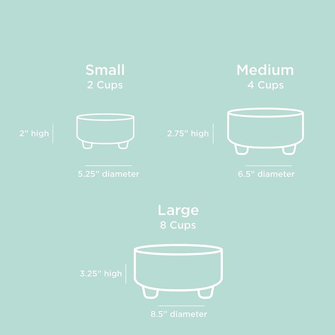 Waggo Uplift Ceramic Dog Bowl for Small Medium and Large Breeds - Heavyweight and Durable Pet Food and Water Dish Crock, Dishwasher Safe, Modern, Elevated Feeder (Buttercream, Medium)