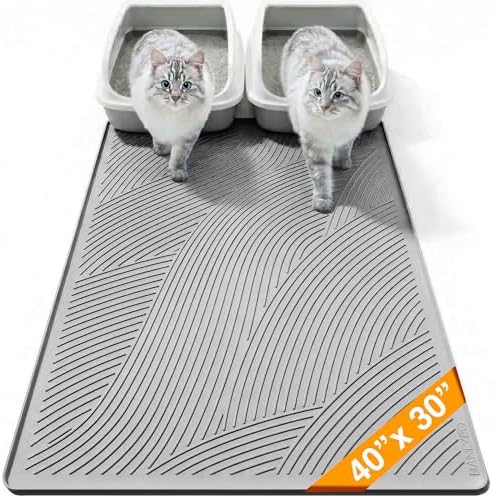 Cat Litter Box Mat by BANLYEO