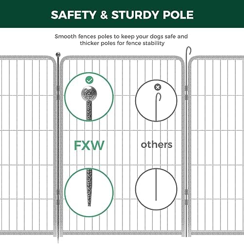 FXW Aster Dog Playpen Designed for Yard, 24 Panels - Image 3