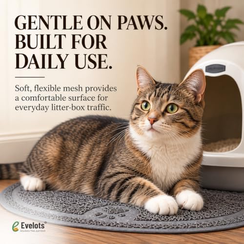 Evelots Small Cat Litter Trap Mat, Waterproof - Image 6