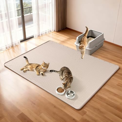 Silicone Cat Litter Mat for Litter Box 70”x45” Large Cat Mat - Image 3