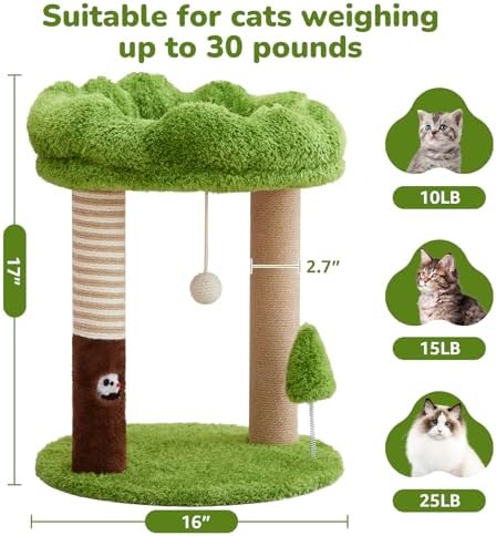 WOOCHPET 21" Small Cat Tree - Image 4