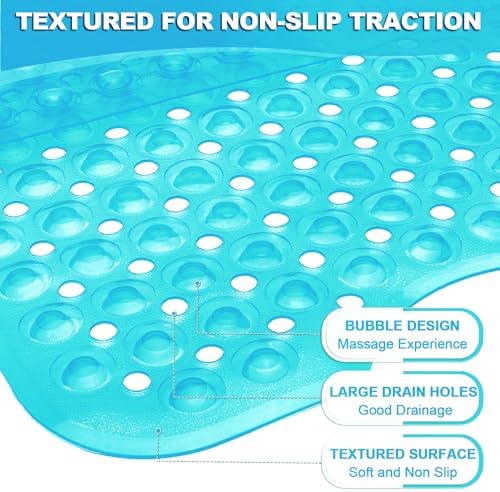 Bathtub and Shower Mats, 40x16 Inch Extra Large Non Slip Soft Bath Tub Mat - Image 2