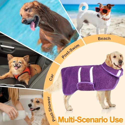 Unicorn Catcher Dog Bathrobe Super Absorbent Quick Drying Robe - Image 6
