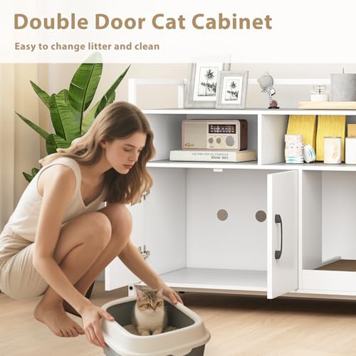 Giantex Cat Litter Box Enclosure - Image 4
