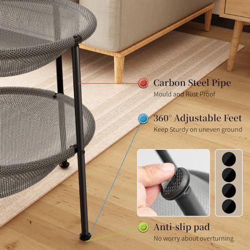 JUNSPOW Double Cat Bed Grey, Breathable - Image 3